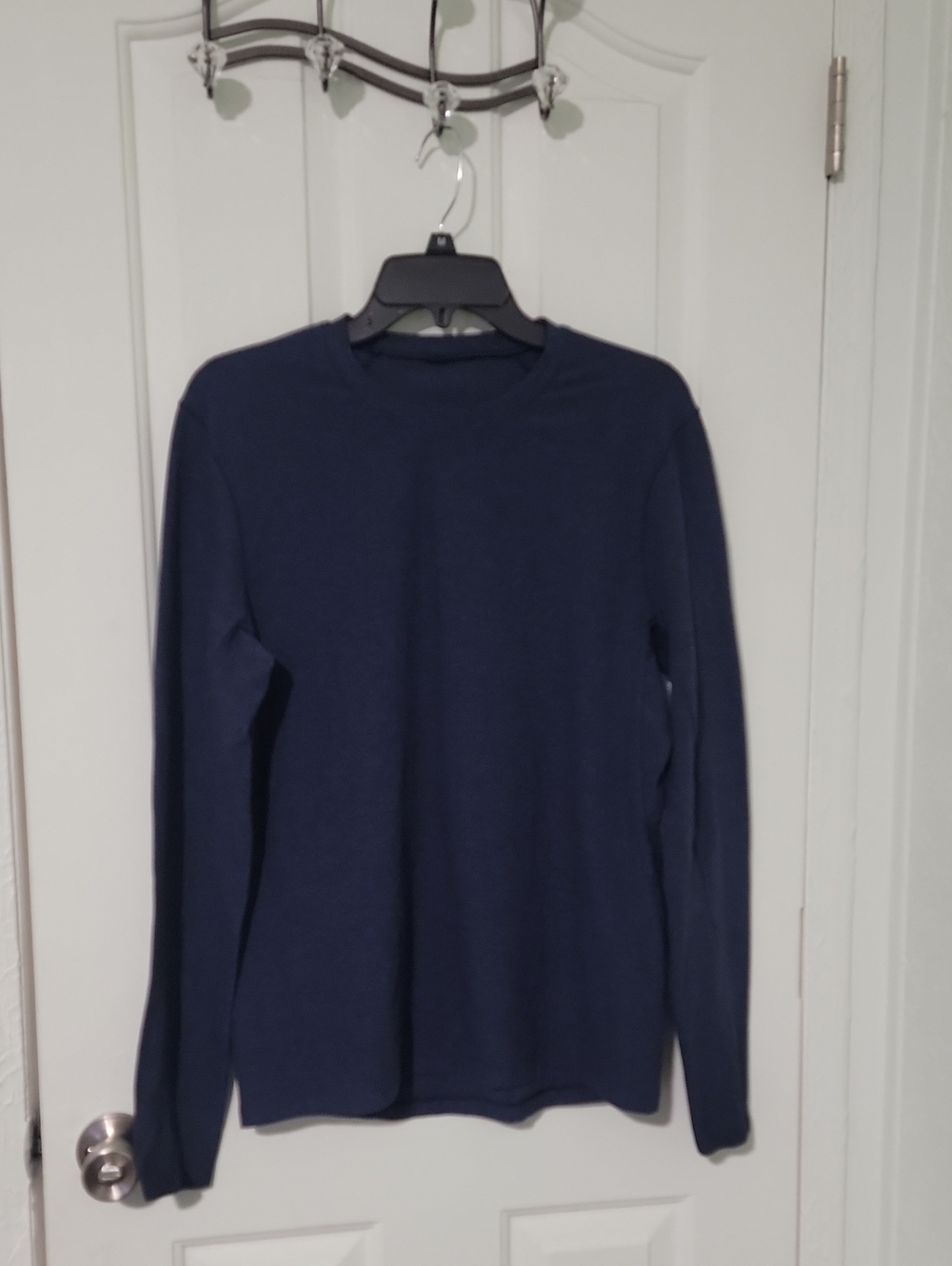 Lululemon Men's Surge Warm Long Sleeve Heather Navy Size Medium
